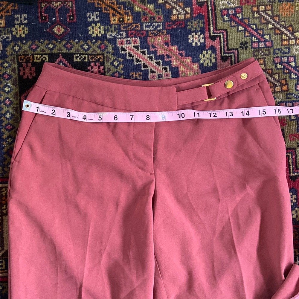 Slick trousers, with a nice permanent crease.